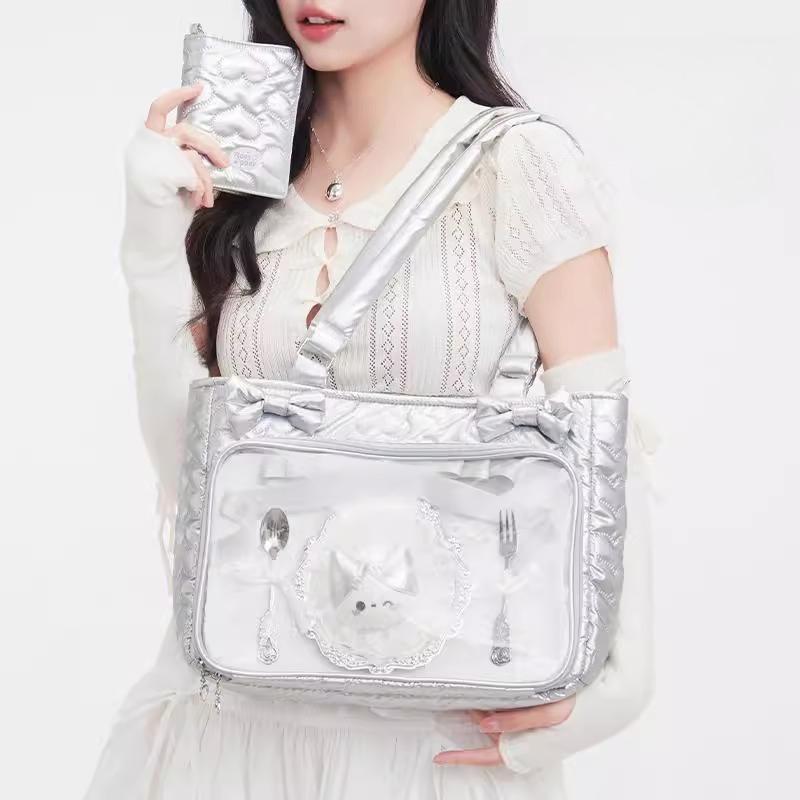 Beautiful Large Capacity Ita Bag Underarm Sac Femme Transparent Bolsos De Mujer Shoulder Bags for Woman Practical Bolso