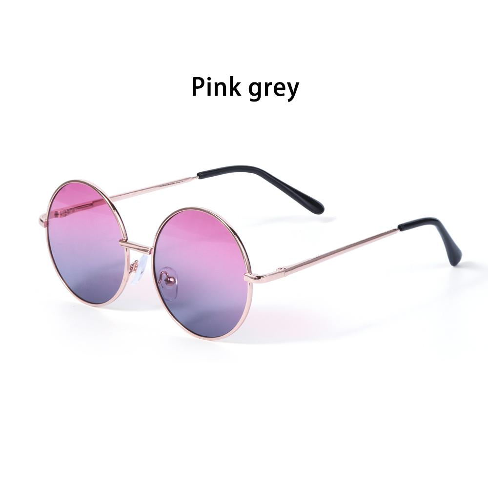 1 Stück Retro-Sonnenbrille für Kinder Süßigkeitenfarbe Runder Rahmen Sonnenbrille für Jungen Mädchen Anti-UV Vintage-Sonnenbrille Brillen