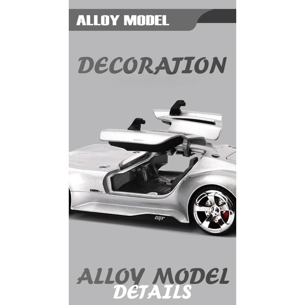Simulation 1/32 Benzs GT Alloy Super Sport Car Model with Sound Light Collection Miniature Voiture Diecast Toy Vehicle Boy Gift
