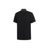 Li Ning Plain Color Polo Shirt Men Tops Black APLT079-4