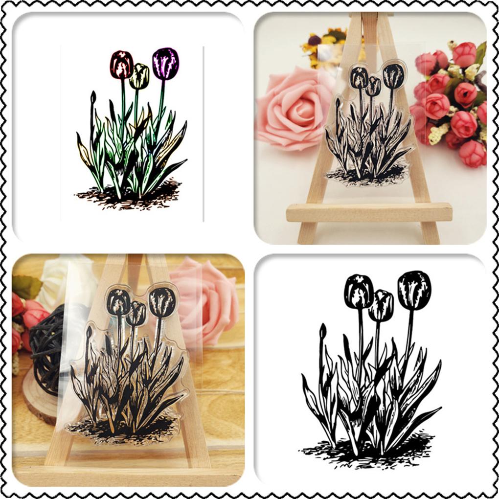 Stamps Kit Clear Card Making Sunflower Stamping Seal Exquisite Silicone Stamp Recording Workmanship Transparent Stampers