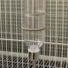 Small Pet Cage Water Bottle Spring Stand for Drinking Bottle Water Feeders StainlessSteel Clip On Stand for Pet Cage