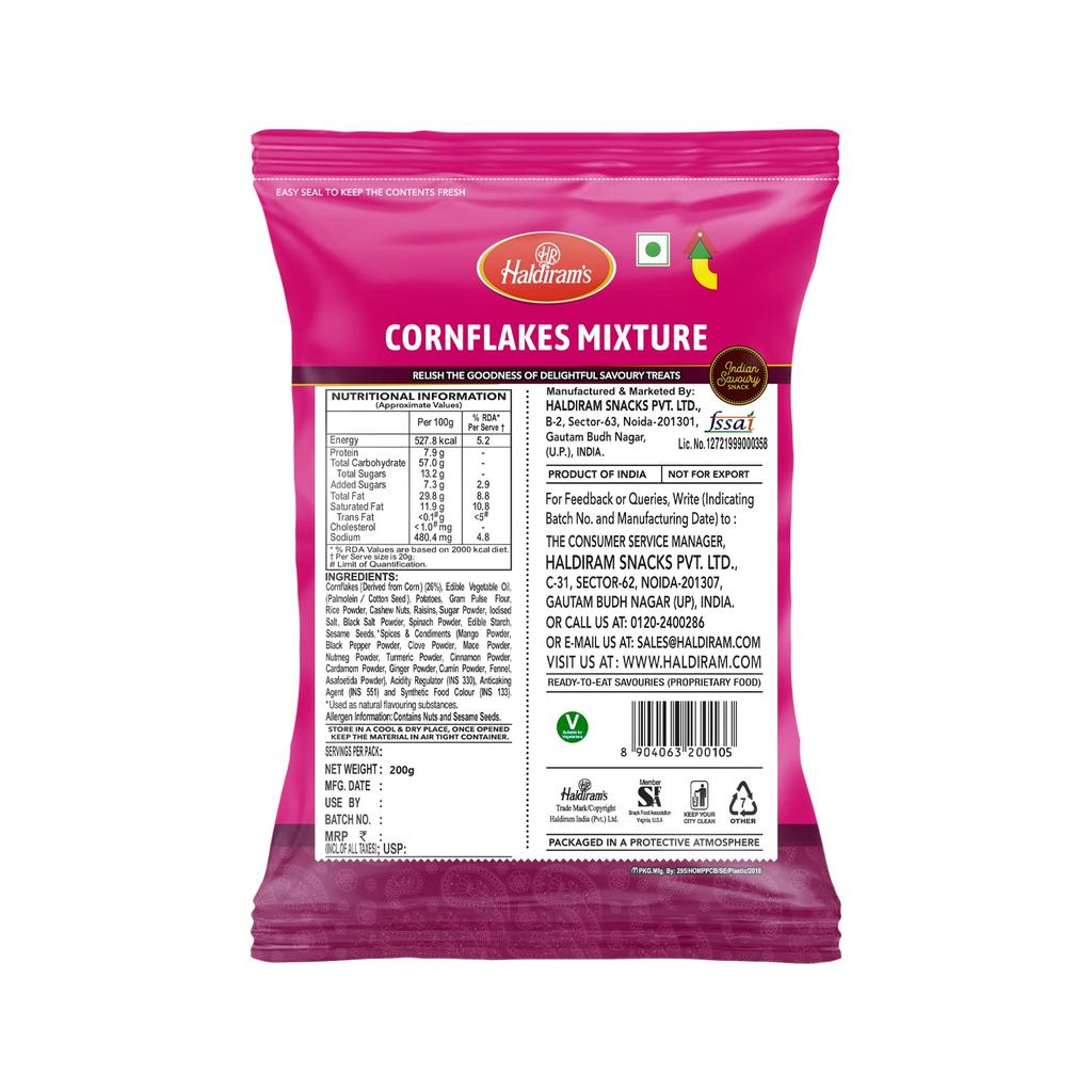 Cornflakes mischen (200 g), Cornflakes-Mischung, Haldiram's