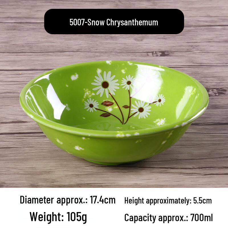 Gannian Melamine Restaurant Style Soup and Noodle Bowl