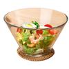 Genasi Transparent Glass Salad Bowl Set