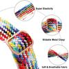Braided Band for Apple Watch Ultra 3 2 49mm 11 10 42/46mm Nylon Elastic Belt Bracelet for 9 8 7 41mm/45mm 6 5 4 SE3 40/44mm