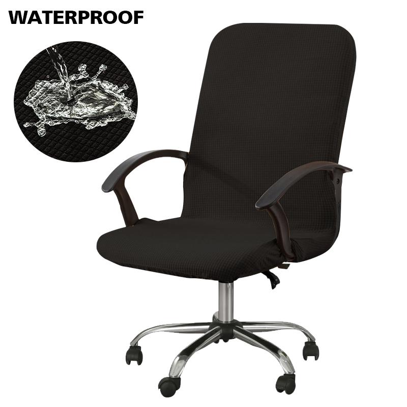 Waterproof  Chair Cover Jacquard Office Computer Chair Cover Gaming Armchair Seat Cover Elastic Stretch Anti Dirty Removable