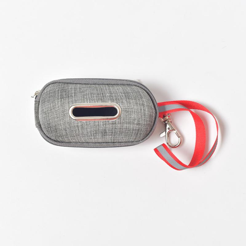 Dozator portabil de pungi pentru caca pentru animale de companie. Cutie de depozitare cu funie