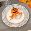 Halloween Napkin Ring Pumpkin Eyeball Spider Skull Napkin Holder for Dinner Table