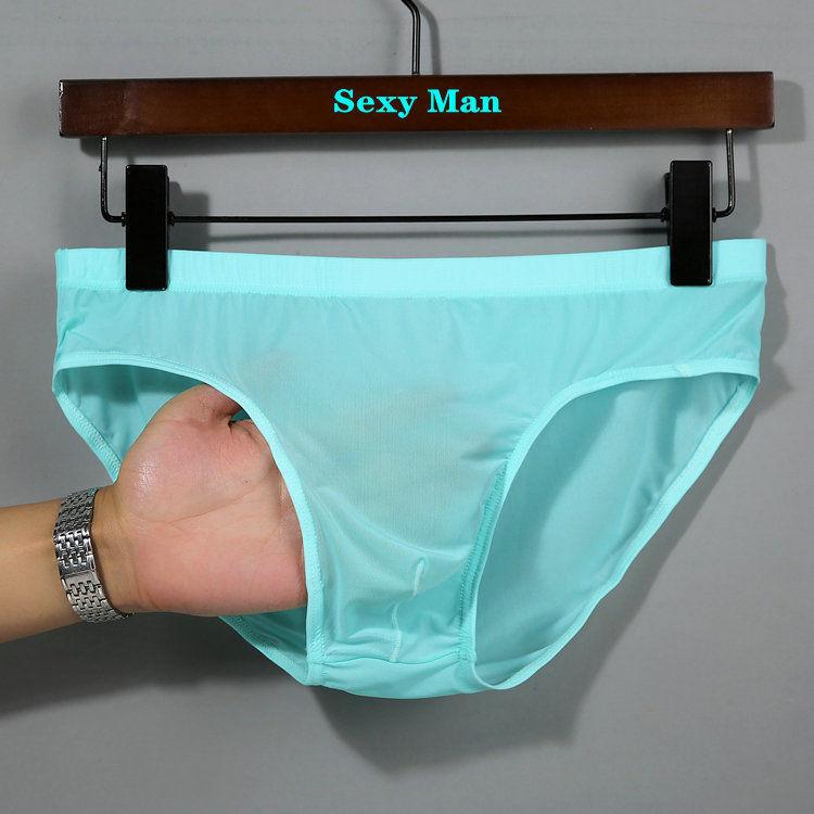 1Pc Men's Underwear Ice Silk Boxers Seamless Underwear Man Ultra-thin Breathable Male Underpants Boxershorts