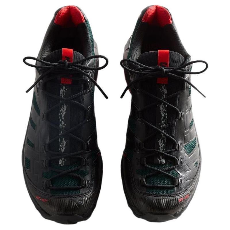 KITH x SALOMON XT Voyager Low Top Casual City Commute Running Shoes Unisex Black Green Sneakers 477723