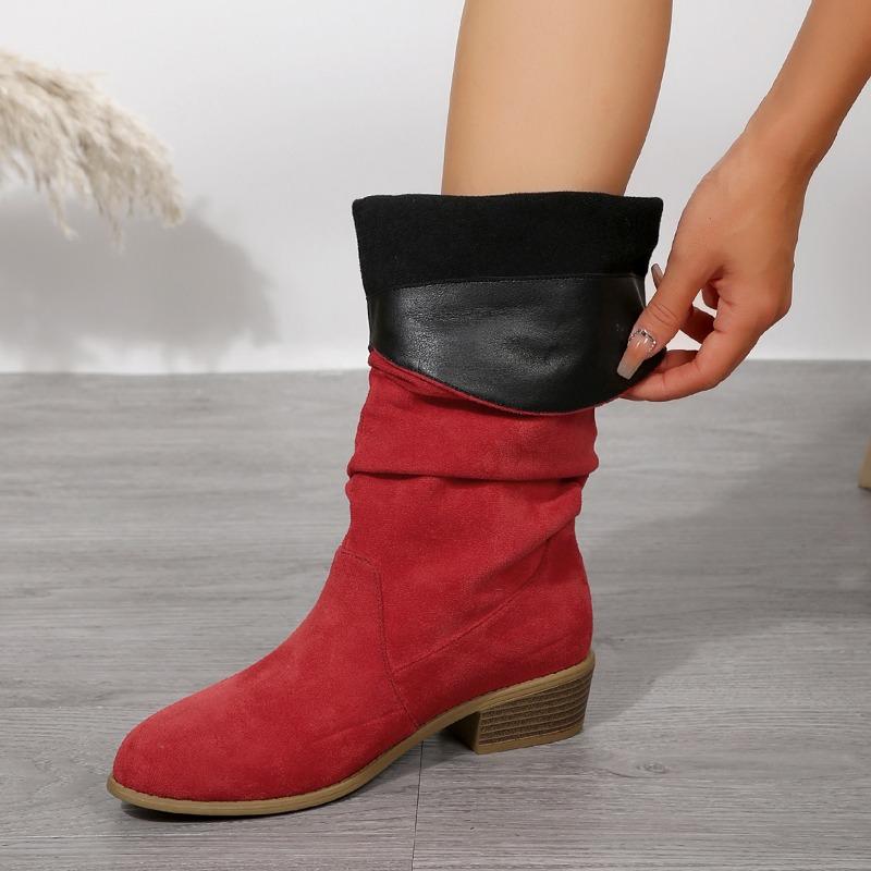 Мода 2024 Женская обувь Высококачественные женские сапоги до середины икры Модные — фото 7