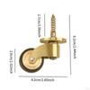 Heavy Duty Swivel Caster Furniture Brass Wheels