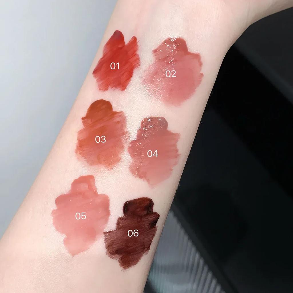 Lip Gloss Sexy Purple Red Mirror Water Lip Glaze Moisturizing Jelly Long Lasting No Sticky Liquid Lipstick