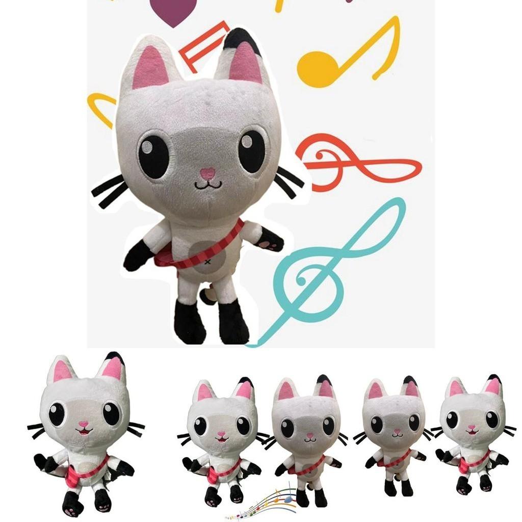 Adorable Gabby's Dollhouse Music Plush Toy Cartoon Stuffed Cat Plushie Doll For Kids