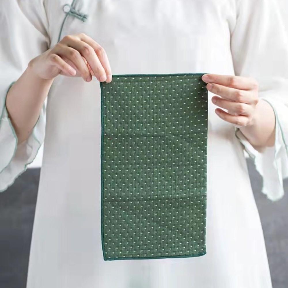 Zen Ramie Linen Tea Towel Multipurpose Cloth Hand Towels Kitchen Towel Coaster Kung Fu Teapot Mat Quick Dry Dish Towel