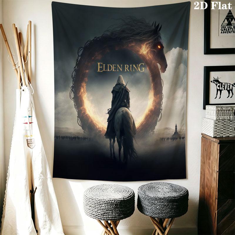 Elden Ring Echo Wall Hanging Printed Fabric Blanket Decorative Tapestries for Bedroom Living Room Home Decor