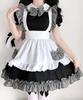 [Milky Time] Maid Lolita Dress, Mini Length, Gingham Check, Ruffles (M)