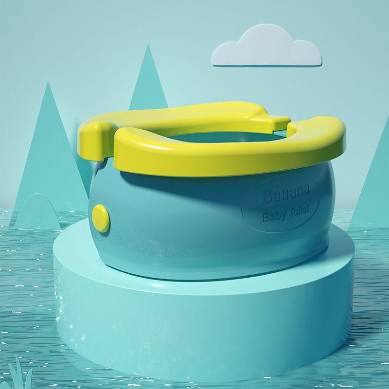 Children's Portable Foldable Small Toilet for Outdoor Use Male and Female Baby Car Emergency Toilet Travel Basin Urinal