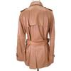 COACH F86434 Brown Lambskin Leather Belted Medium Coat coat XS BrownUsed