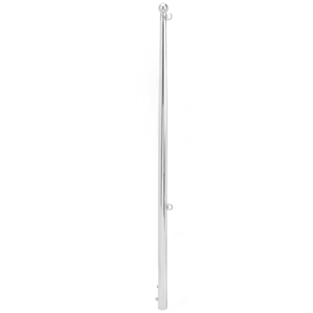 Flag Pole 610mm Stainless Steel Weather Resistant Rustproof Marine Flagpole for Yacht Vessel