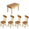 5 Pcs 1:12 Scale Dollhouse Dining Furniture Toy for Kitchen Decor