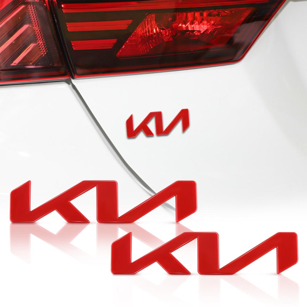 ABS Car Logo Cover Front Grille Badge Rear Trunk Emblem Decal Accessorie For KIA Sportage GT RIO Ceed Picanto Pegas Sorento Niro