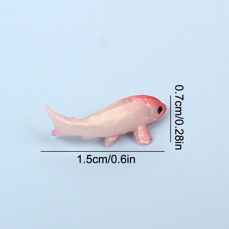 1Pcs Mini Simulation Fish Carp Toy Ornaments Animal Model Mini Goldfish DIY Decorative Doll Home Decoration