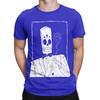 Unisex TShirt Skeleton Smoking Vintage Cotton Tees Short Sleeve T Shirt Round Collar Clothes Gift Idea