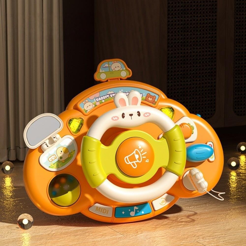 Multi Functional Simulation Steering Wheel Toys Electric Copilot Steering Wheel Toy  Infant