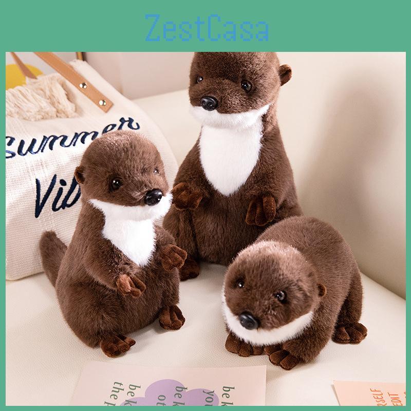 Simulation Sitting Cute Posture Prone Otter Plush Girl Children Holiday Gift