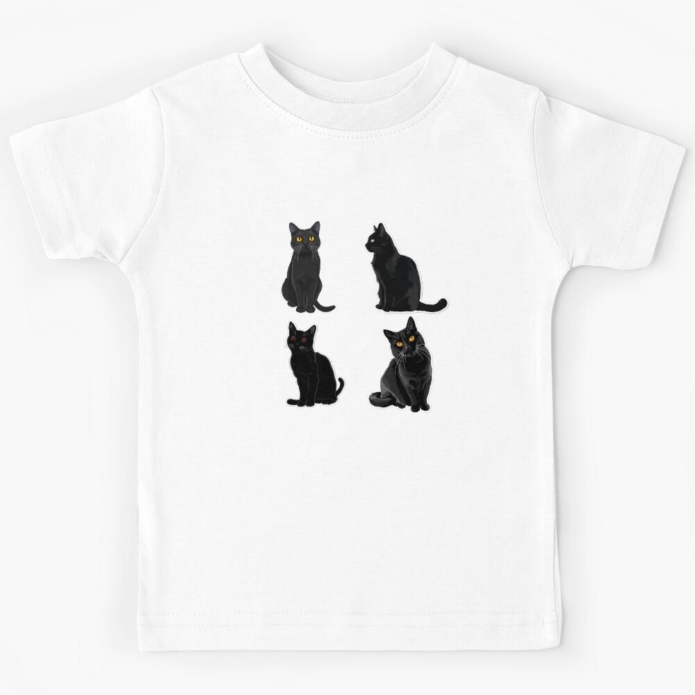 Black Cats Kids T-Shirt 170