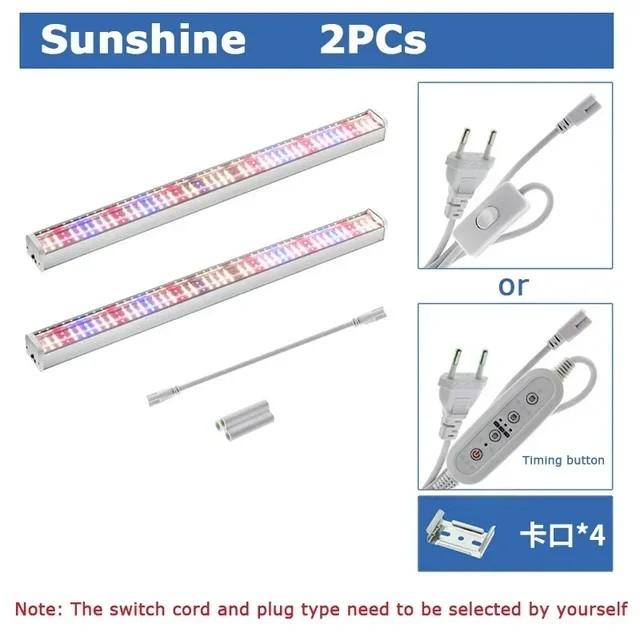 Newest 1/2/4/6PCS Full Spectrum LED Growing Lights for Greenhouse Plants Veg Flowers Fill Light Soilless Cultivation Lamps Hot