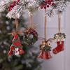 Colorful 3D Retro Bell Resin Ornament - American Cartoon Style Christmas Hanging Decoration