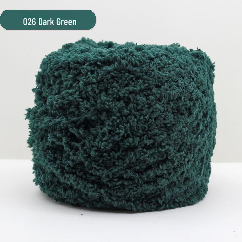 Medium-Thick Three-Strand Coral Velvet Ice Silk Plush Yarn for Hand-Knitted Baby Scarves & Vests
