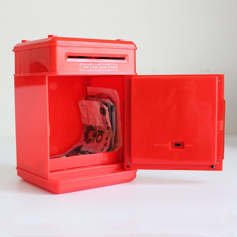 Creative Kids' ATM Piggy Bank with Automatic Money Rolling Feature
