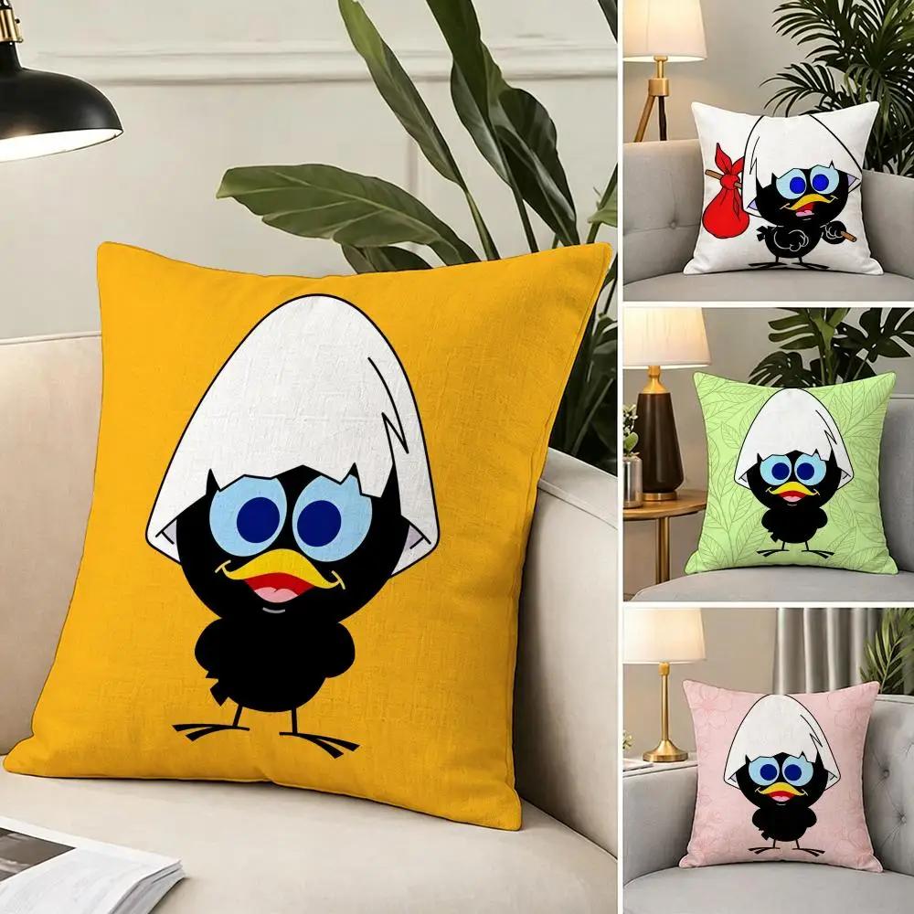 Cushion Cover fabric soft furnishingPillowcase cushion cover sofa pillow home decoration ACartoon Calimero Fun