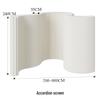 18-Panel Curved Folding Screen Divider – Japanese Style Retractable Wall for Live Broadcasts