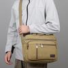 Classic Canvas Messenger Bag - Men's Crossbody Shoulder Tote for Work & Travel (Water Resistant Durable Handbag)