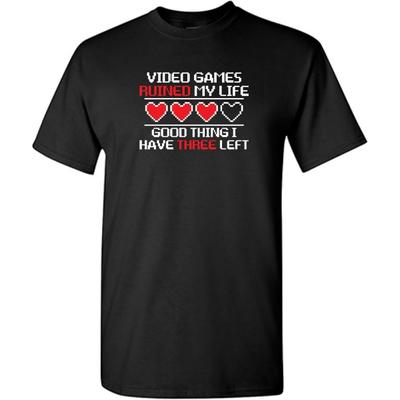 Graphic Tees for Men Video Games Gamer Novelty Sarcastic Funny T Shirt