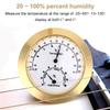 Round Humidity Temperature Meter Hygrometer Thermometer for Guitar Violin