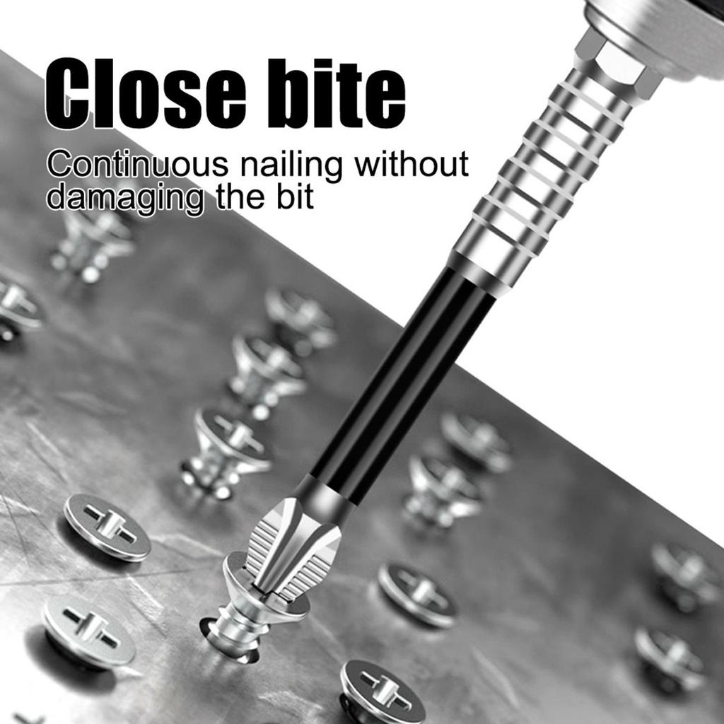 1 τεμάχιο αντιολισθητικές μύτες κατσαβιδιού 5A με σταυρωτή κεφαλή, μαγνητικές μύτες κρουστικού κατσαβιδιού από κράμα χάλυβα για οικιακή και επαγγελματική χρήση