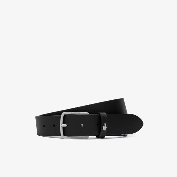 Lacoste 35mm Silver Croc Leather Belt Kp Rc4082m56g000110