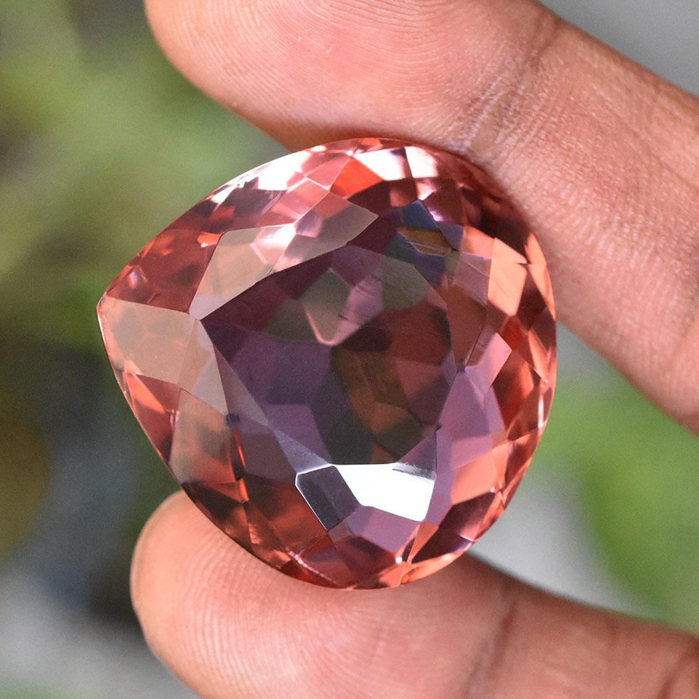 28x27mm LAB-CREATED Big Pear Shape Alexandrite CERTIFIED Loose Gemstone