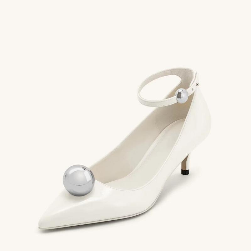 Fashion Brand 5.5cm Slim Heel Pointed Fashion Show Style High Heel Shoes Spring Autumn Women Sexy Party Commuting Naked Shoes Size 34-43