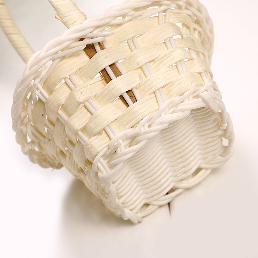 Multi Functional Storage Basket Wicker Flower Basket with Handles Handwoven Baskets Versatile Decoration Thoughtful Gift