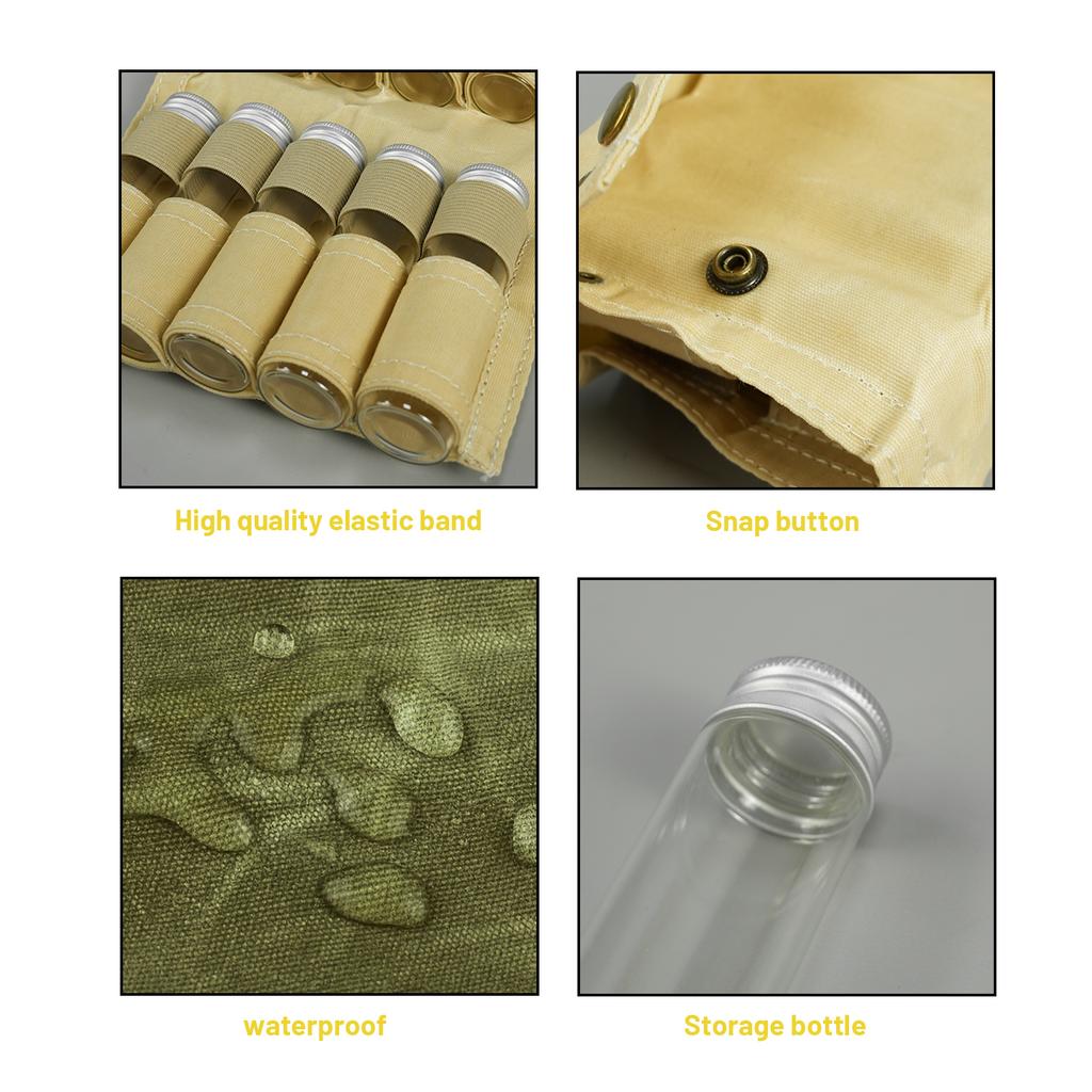 Camping Spice Containers with Vacuum Seal - Ultimate Travel Spice Kit for Outdoor Adventures! Portable Camping Spice Kit, Season