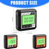 Digital Angle Finder Inclinometer Level Gauges High Accuracy 360 Measurement Magnetic Base ABS Construction for Home