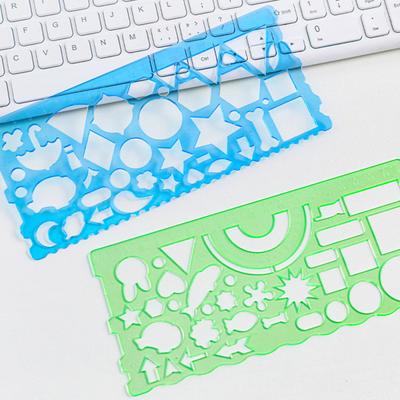 2Pcs Clear Geometric Drawing Ruler Multifunctional Precise And Easy-to-Use Geometric Triangle Protractor Straightedge
