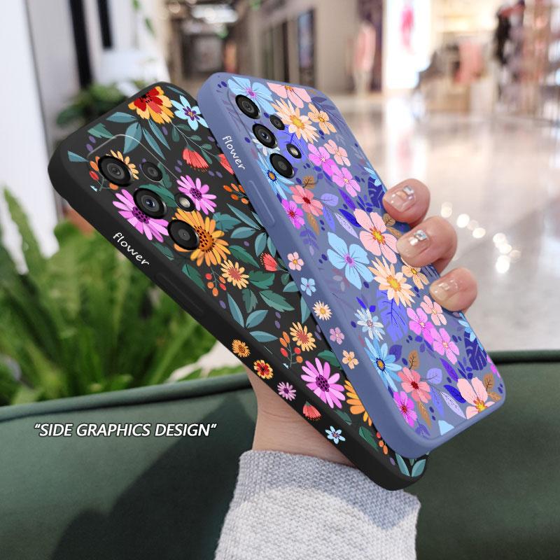 Showy Flowers Case For Samsung A56 A36 A26 A16 A06 A54 A34 A24 A14 A15 A25 A35 A55 A73 A53 A33 A23 A13 A03 S A72 A32 A12 A22 5G